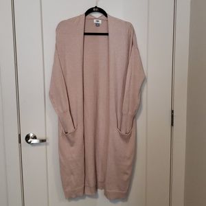 Long Pink Cardigan